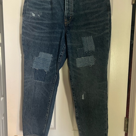 Old Navy Patchwork Petite Jeans Size 12 NWT - Picture 4 of 5